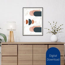Load image into Gallery viewer, Boho Wall Art Prints: Set of 3 Geometric Designs (Digital Download)