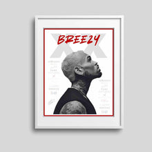 Load image into Gallery viewer, Chris Brown Breezy Bowl Concert Poster Fan Art Print Digital Download Music Wall Decor R&B Tour Memorabilia