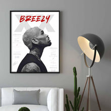 Load image into Gallery viewer, Chris Brown Breezy Bowl Concert Poster Fan Art Print Digital Download Music Wall Decor R&B Tour Memorabilia
