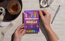 Load image into Gallery viewer, Customizable Sprunki Girls Pink Birthday Invitation | Colorful Printable Canva Template | Instant Download