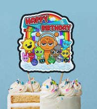 Load image into Gallery viewer, Customizable Sprunki Kids Birthday Cake Topper| Colorful Printable Canva Template | Instant Download