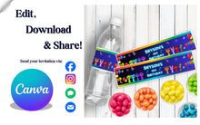 Load image into Gallery viewer, Customizable Sprunki Kids Birthday Party Bundle | Colorful Printable Canva Template | Instant Download