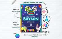 Load image into Gallery viewer, Customizable Sprunki Kids Birthday Party Bundle | Colorful Printable Canva Template | Instant Download