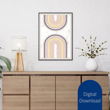 Load image into Gallery viewer, Boho Wall Art Prints: Set of 3 Geometric Designs (Digital Download)
