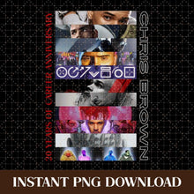 Load image into Gallery viewer, Chris Brown 20th Anniversary Shirt Design: Breezy Concert Tee PNG (Digital Download)
