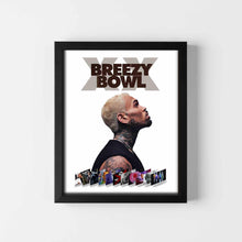 Load image into Gallery viewer, Chris Brown Breezy Bowl Concert Poster Fan Art Digital Download PDF Print Wall Decor
