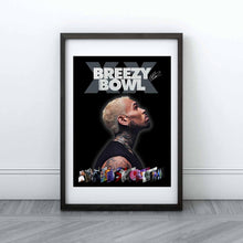 Load image into Gallery viewer, Chris Brown Breezy Bowl Concert Poster Fan Art Digital Download PDF Print Wall Decor
