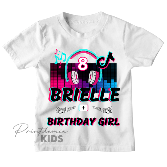 Custom Music Party Birthday Shirt