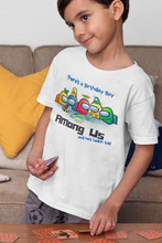 Load image into Gallery viewer, Custom Kids AmongUs  Birthday Shirt
